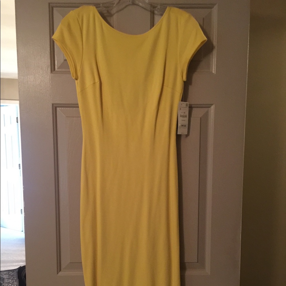 Zara yellow stretch dress